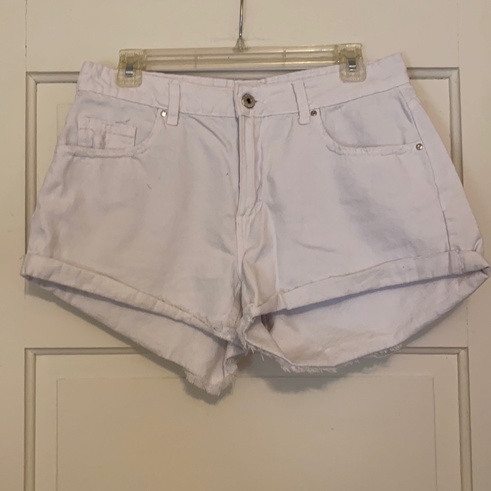 Cotton On Mid Rise Saturday White Shorts